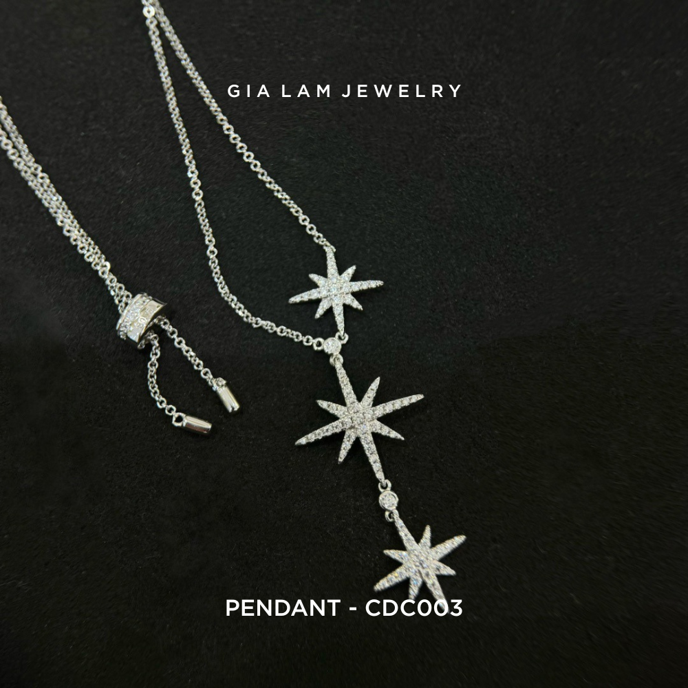 925 Sterling Silver Shooting Star Pendant Necklace
