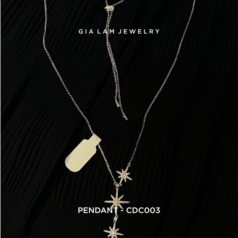 925 Sterling Silver Shooting Star Pendant Necklace