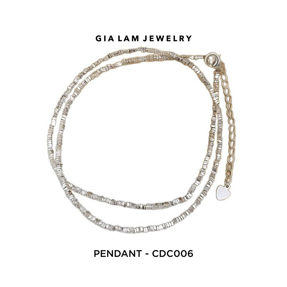 925 Silver Textured Bead Pendant