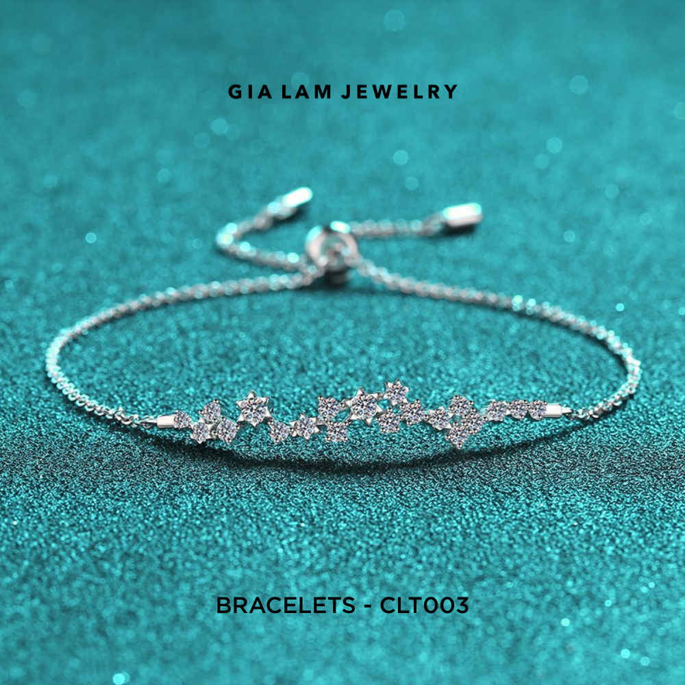925 Sterling Silver Bracelet, Front Side